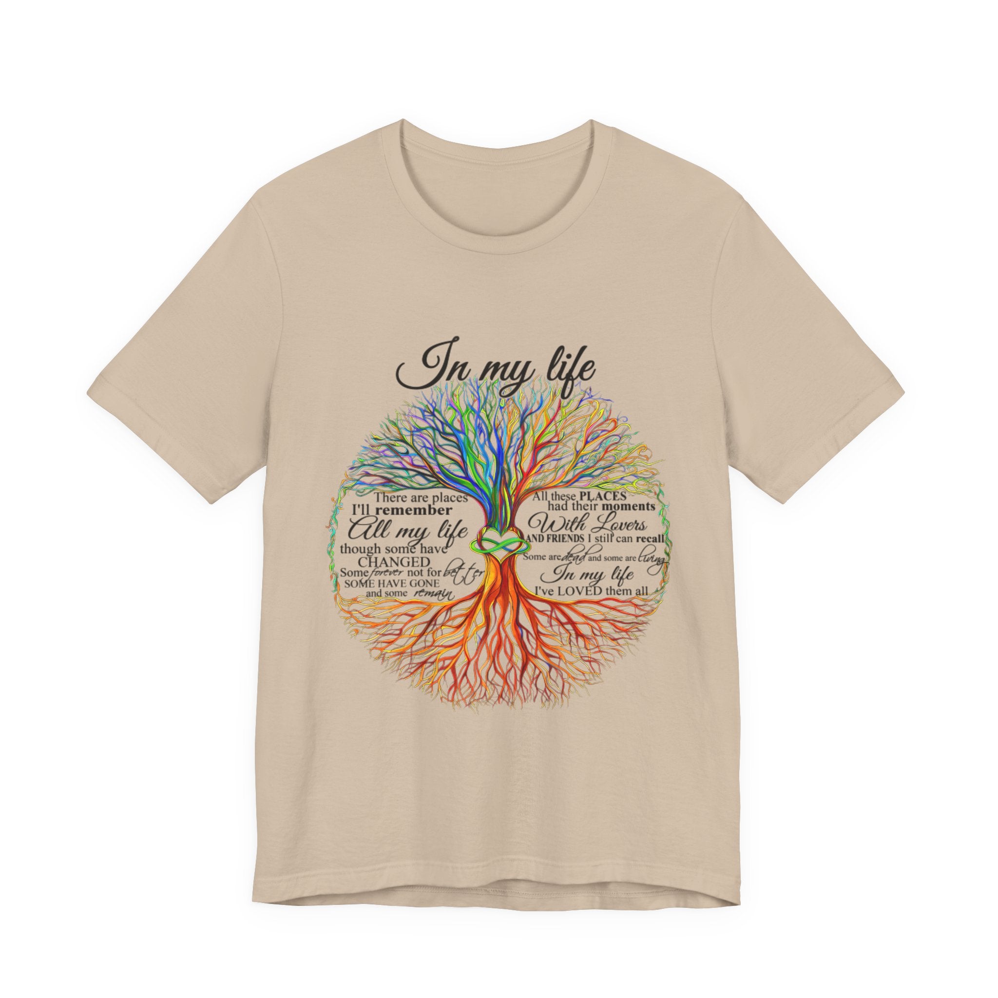 In My Life Lyrics Tree T-Shirt | Hippie Soul Gift