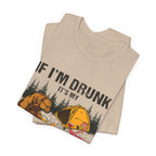 If I'm Drunk It's My Camping Friends' Fault T-Shirt | Funny Camper Gift