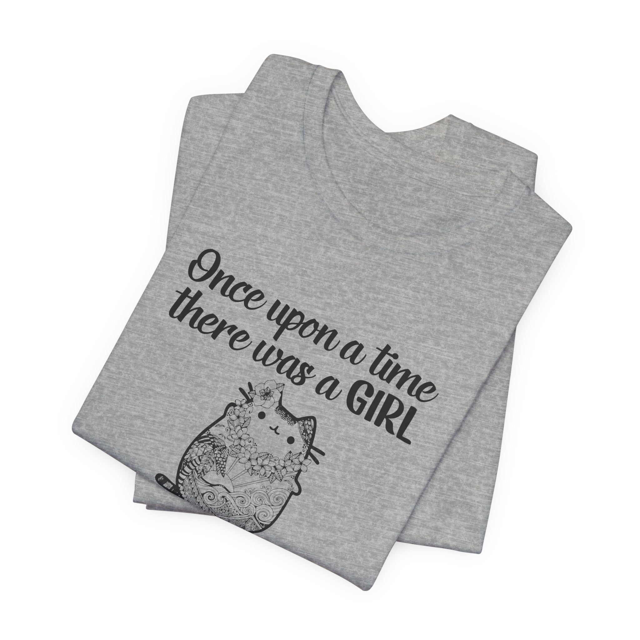 Girl Who Loved Cats & Tattoos T-Shirt | Cat Lover Gift