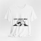 Live Laugh Love Elephants T-Shirt | Elephant Lover Gift
