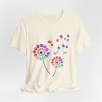 Paw Print Dandelion T-Shirt | Dog Lover Gift for Fur Parents