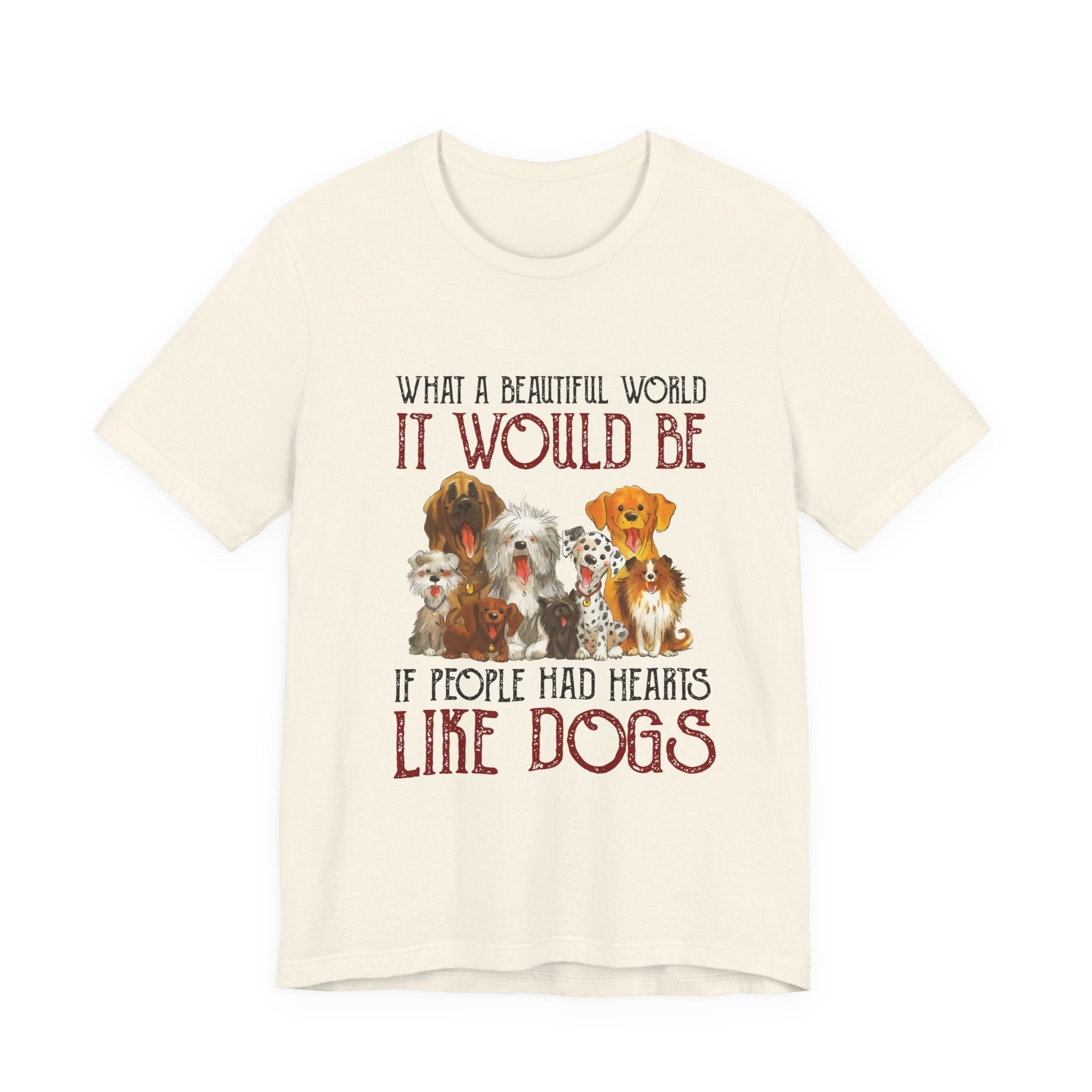 Hearts Like Dogs T-Shirt | Dog Lover Owner Gift