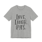 Love Laugh Cats T-Shirt | Cat Lover Gift