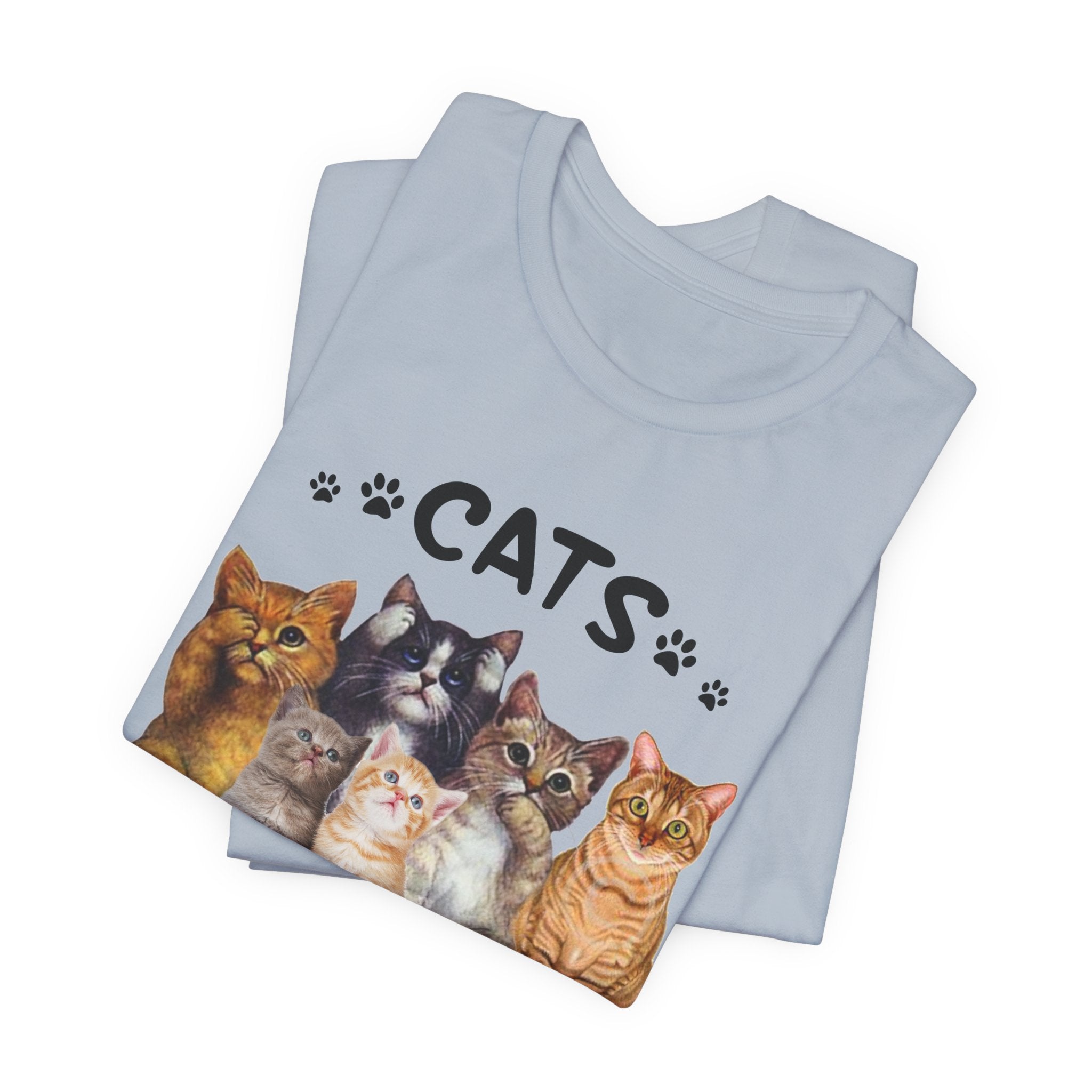 Cats Make Me Happy Humans Make My Head Hurt T-Shirt | Cat Lover Gift