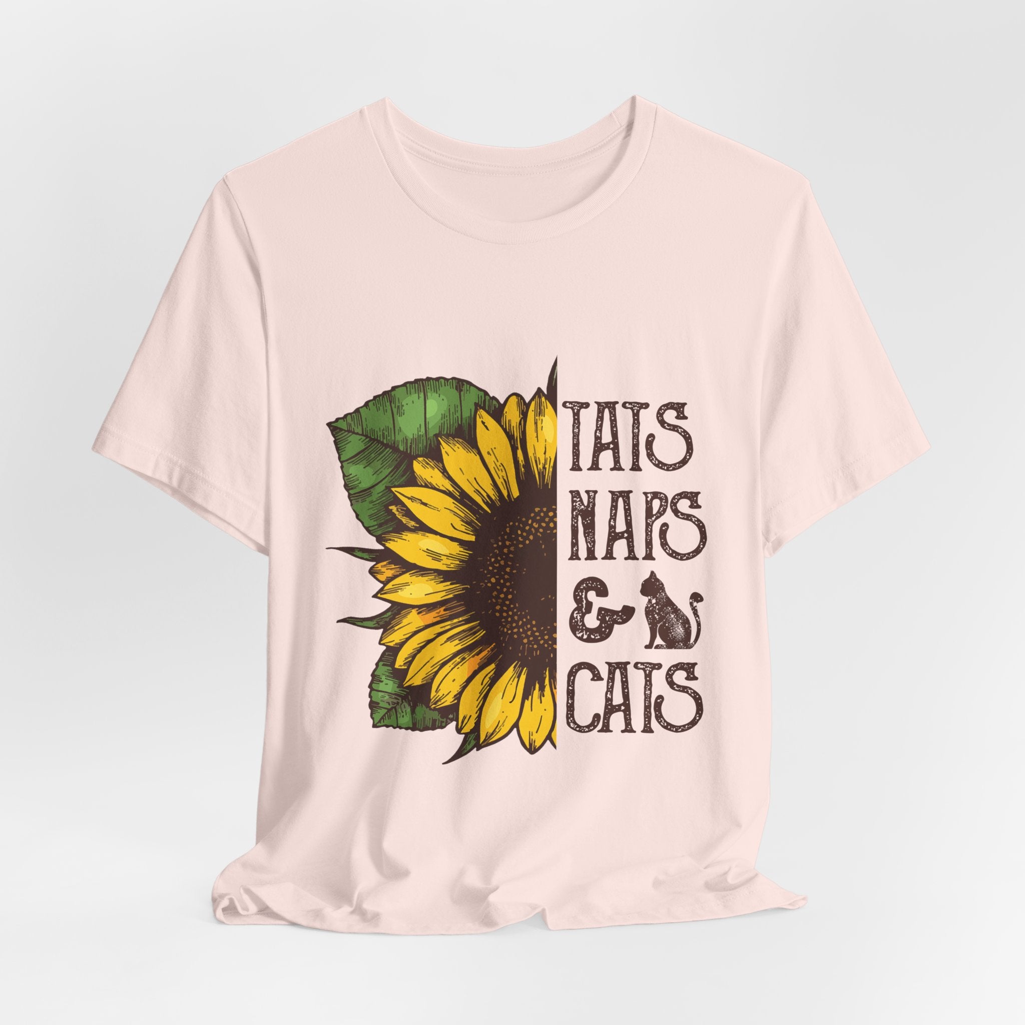 Sunflower TAIS NAPS & CAIS Tee | Cat Lover Gift