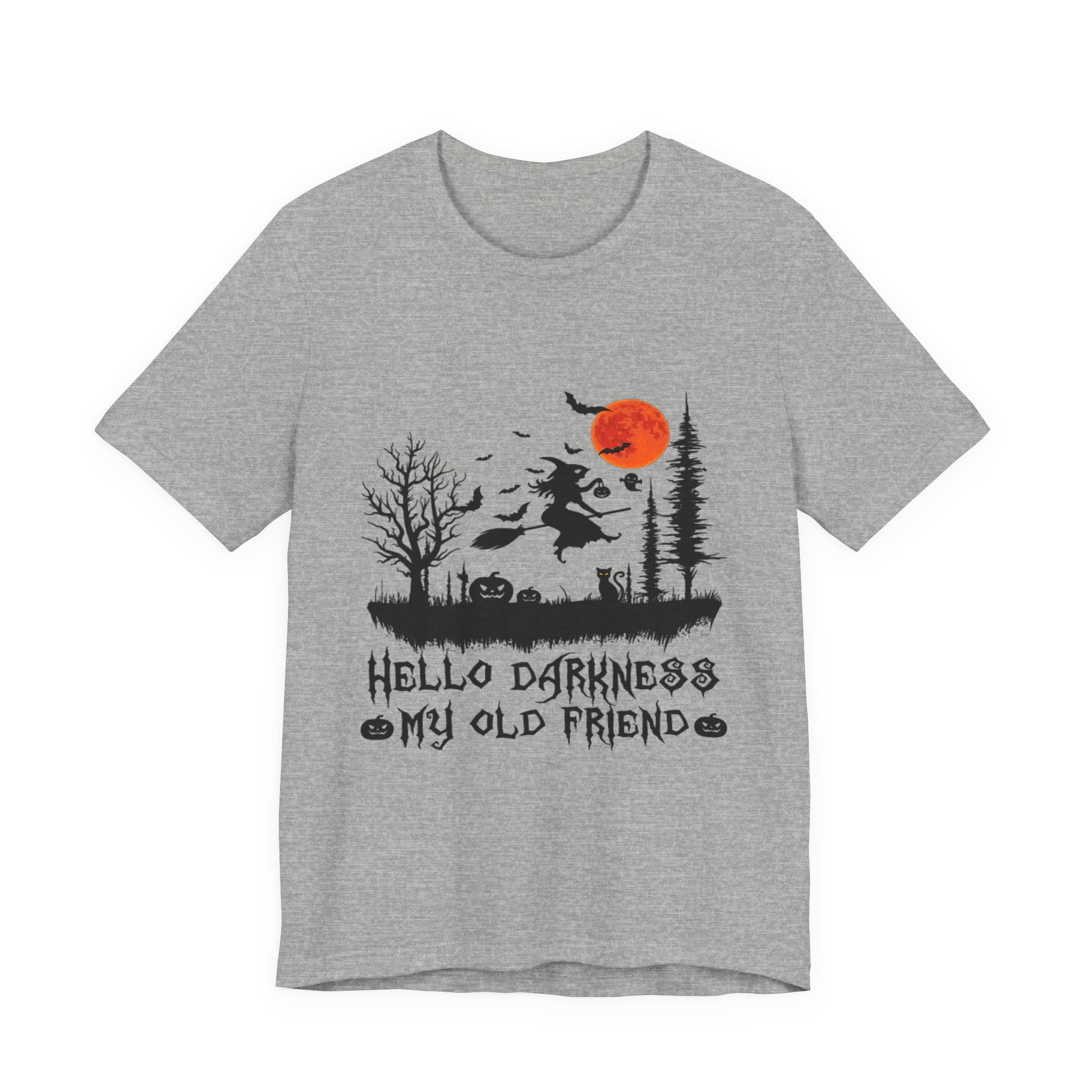 Hello Darkness My Old Friend T-Shirt | Hippie Halloween Gift
