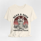 Bear & Deer Drinking Team T-Shirt | Campers Gift