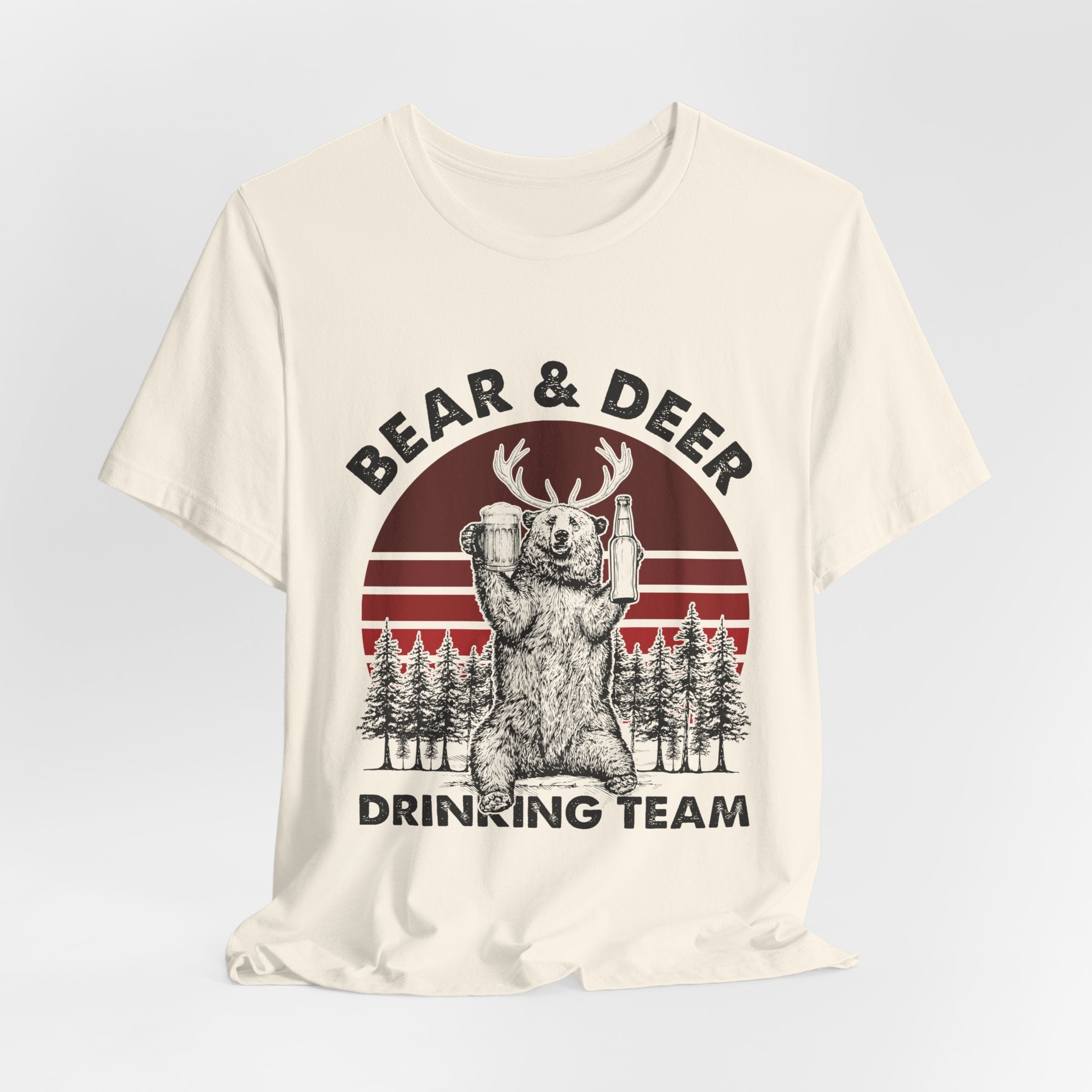 Bear & Deer Drinking Team T-Shirt | Campers Gift