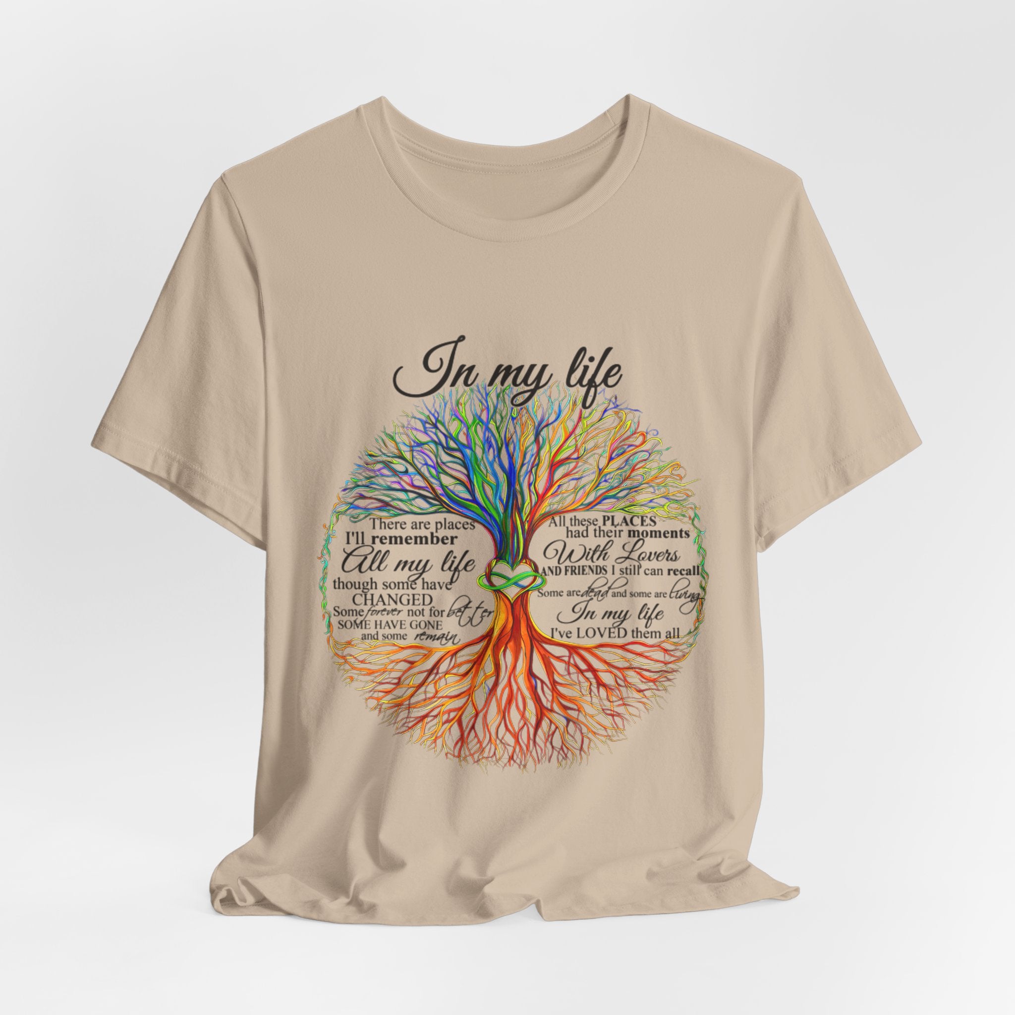 In My Life Lyrics Tree T-Shirt | Hippie Soul Gift