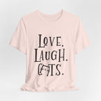Love Laugh Cats T-Shirt | Cat Lover Gift