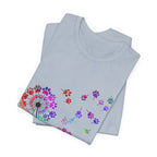 Paw Print Dandelion T-Shirt | Dog Lover Gift for Fur Parents