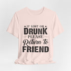 Lost Or Drunk Camping Tee | Campfire Party Gift