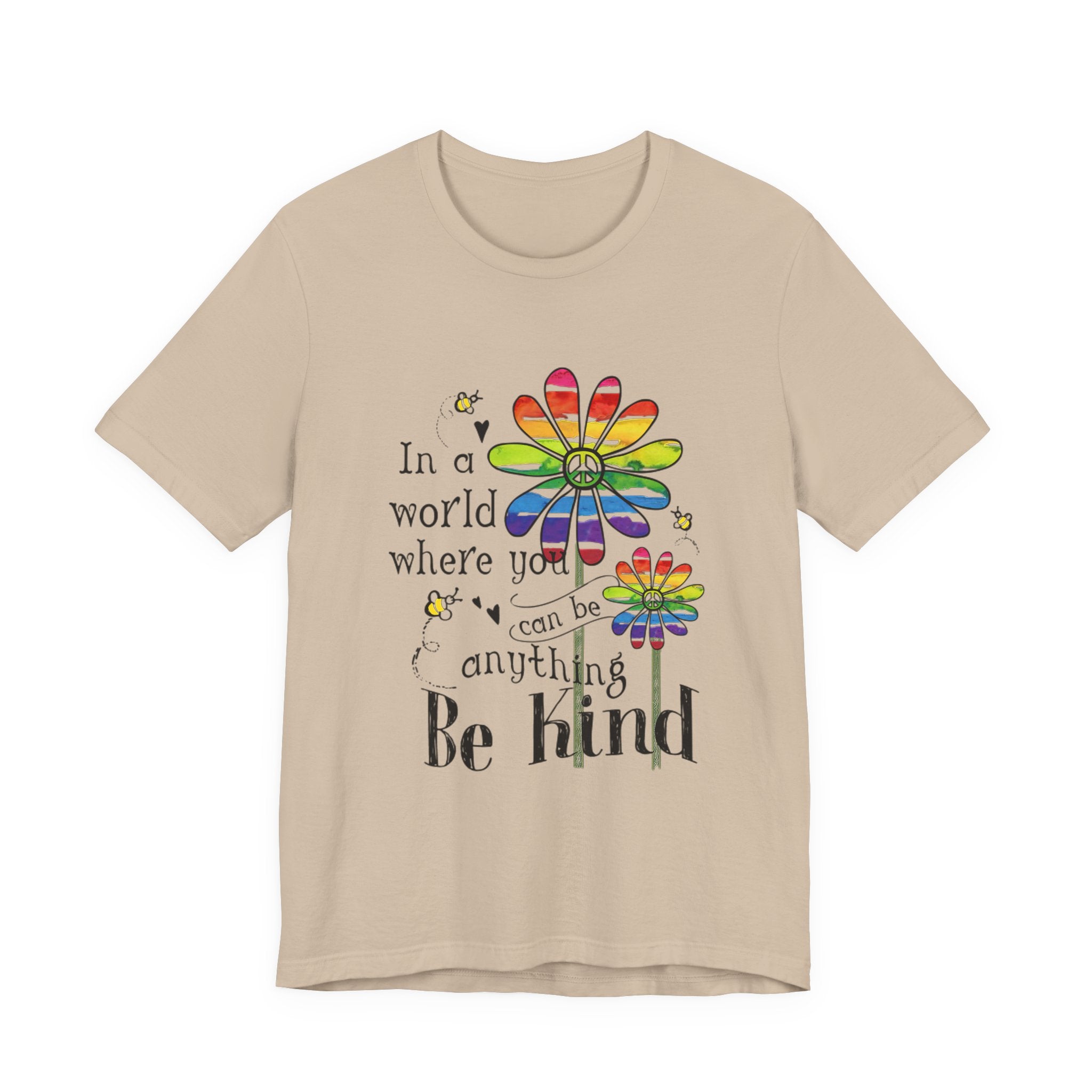 In A World Be Kind T-Shirt | Peace Lover Gift