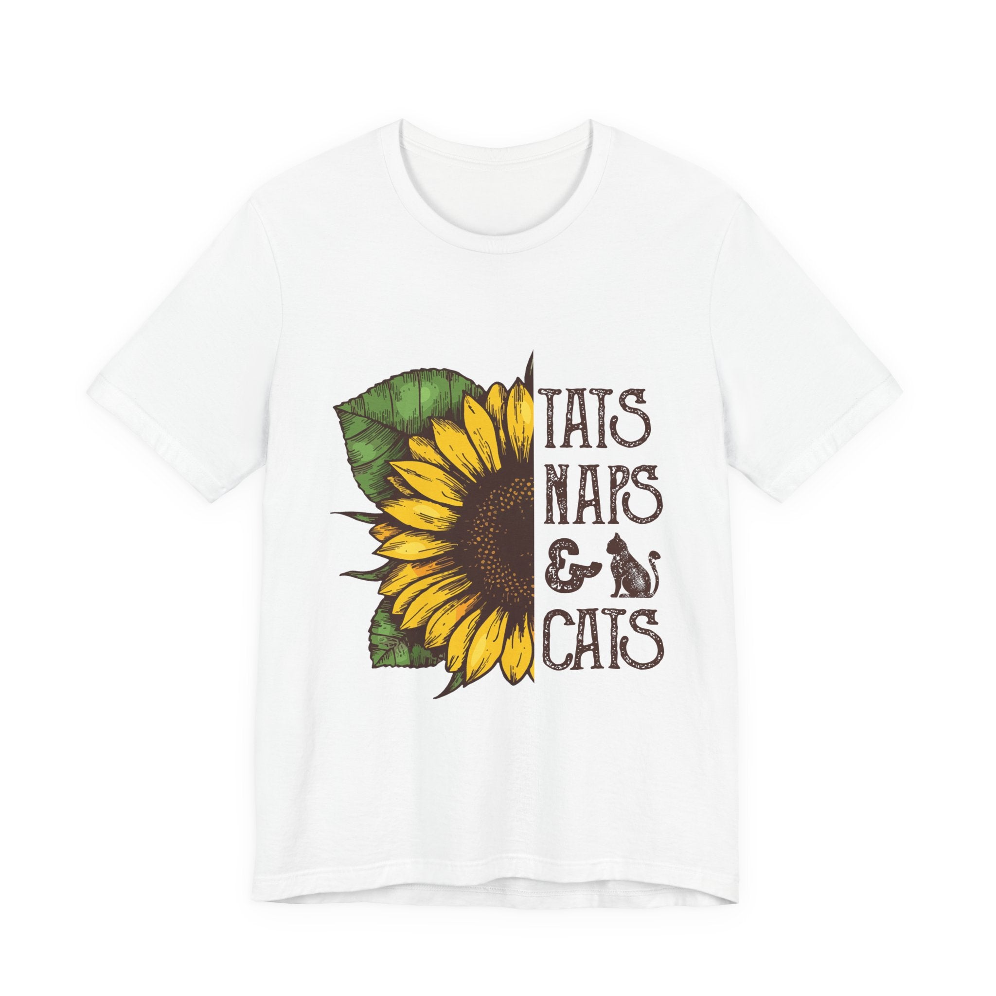 Sunflower TAIS NAPS & CAIS Tee | Cat Lover Gift