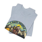 "I HATE PEOPLE" Bear Camping T-Shirt | Solitude Seeker Gift