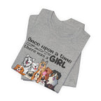 Once Upon A Time Girl Loved Dogs T-Shirt | Dog Mom Gift
