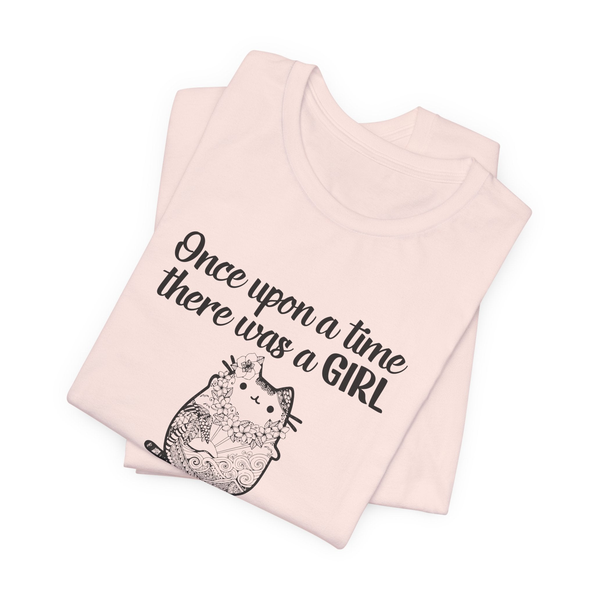 Girl Who Loved Cats & Tattoos T-Shirt | Cat Lover Gift