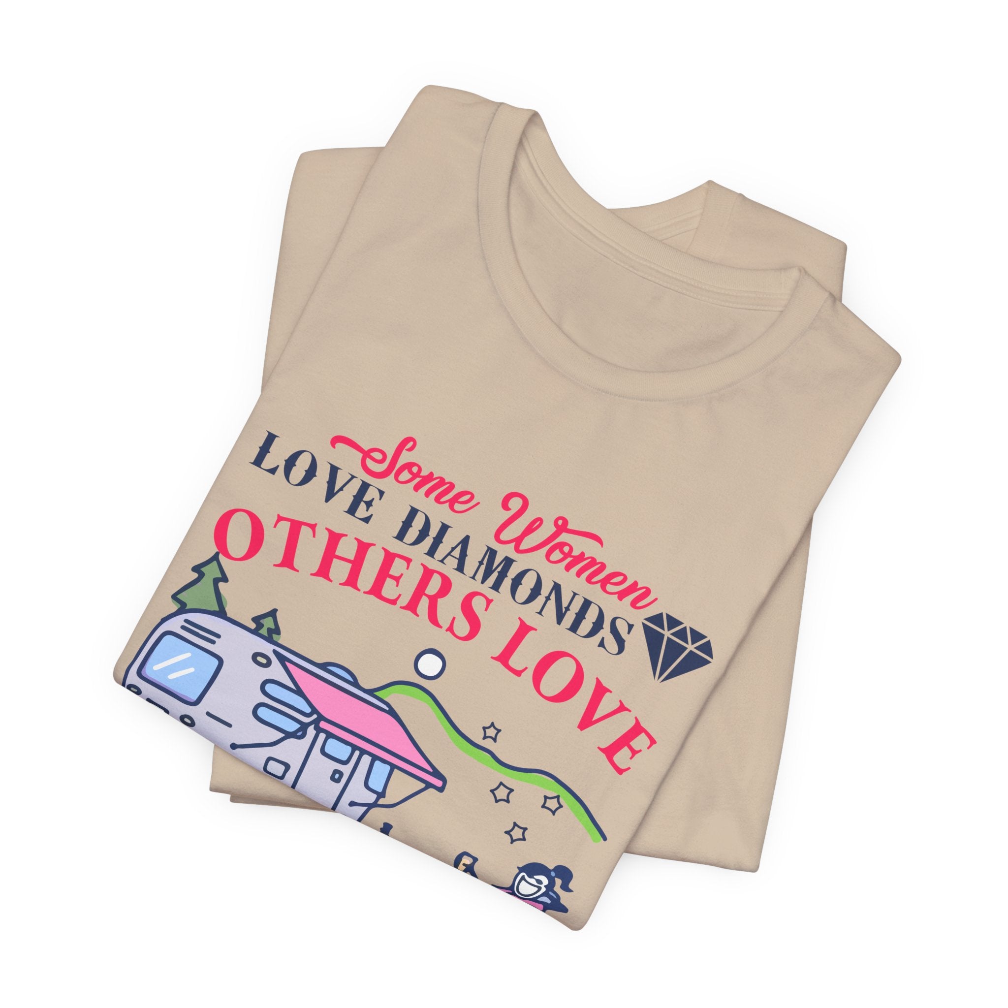 Camper Hot Coffee Campfire T-Shirt | Outdoor Woman Gift