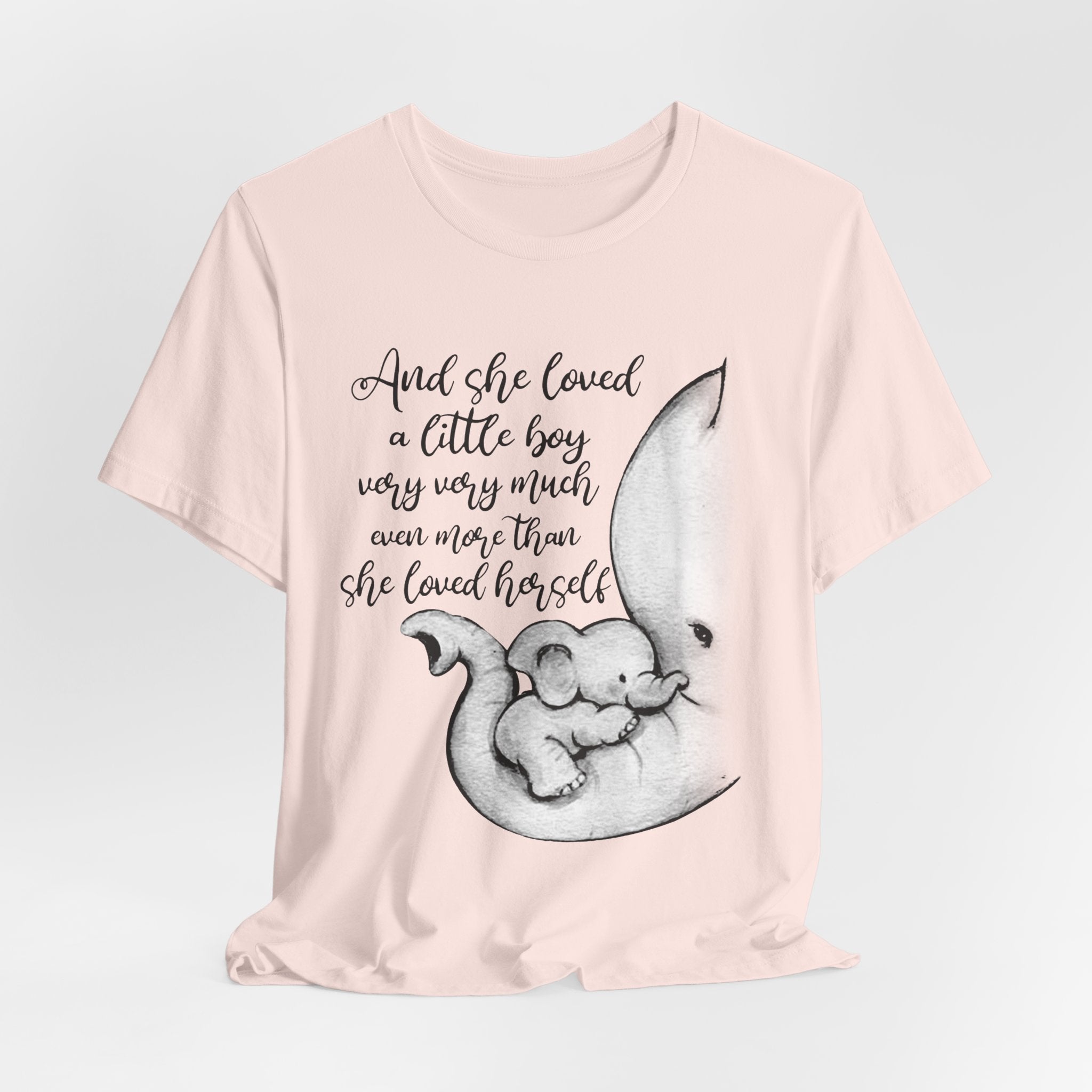 She Loved A Little Boy Elephant T-Shirt | Mom & Son Gift