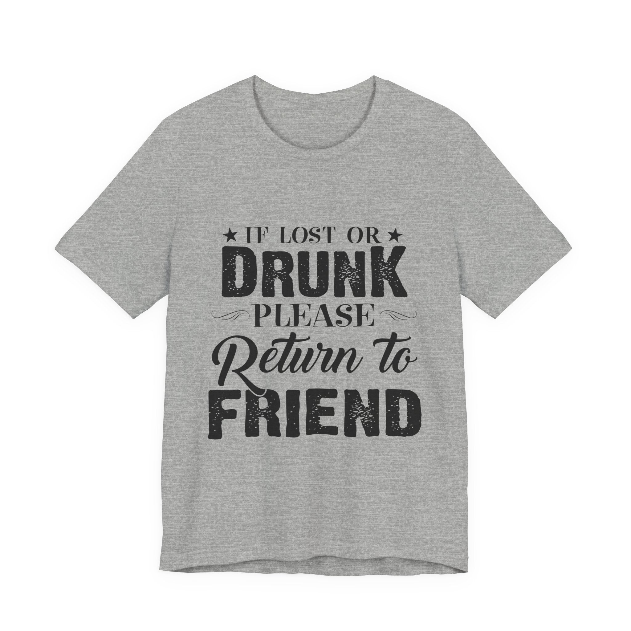 Lost Or Drunk Camping Tee | Campfire Party Gift