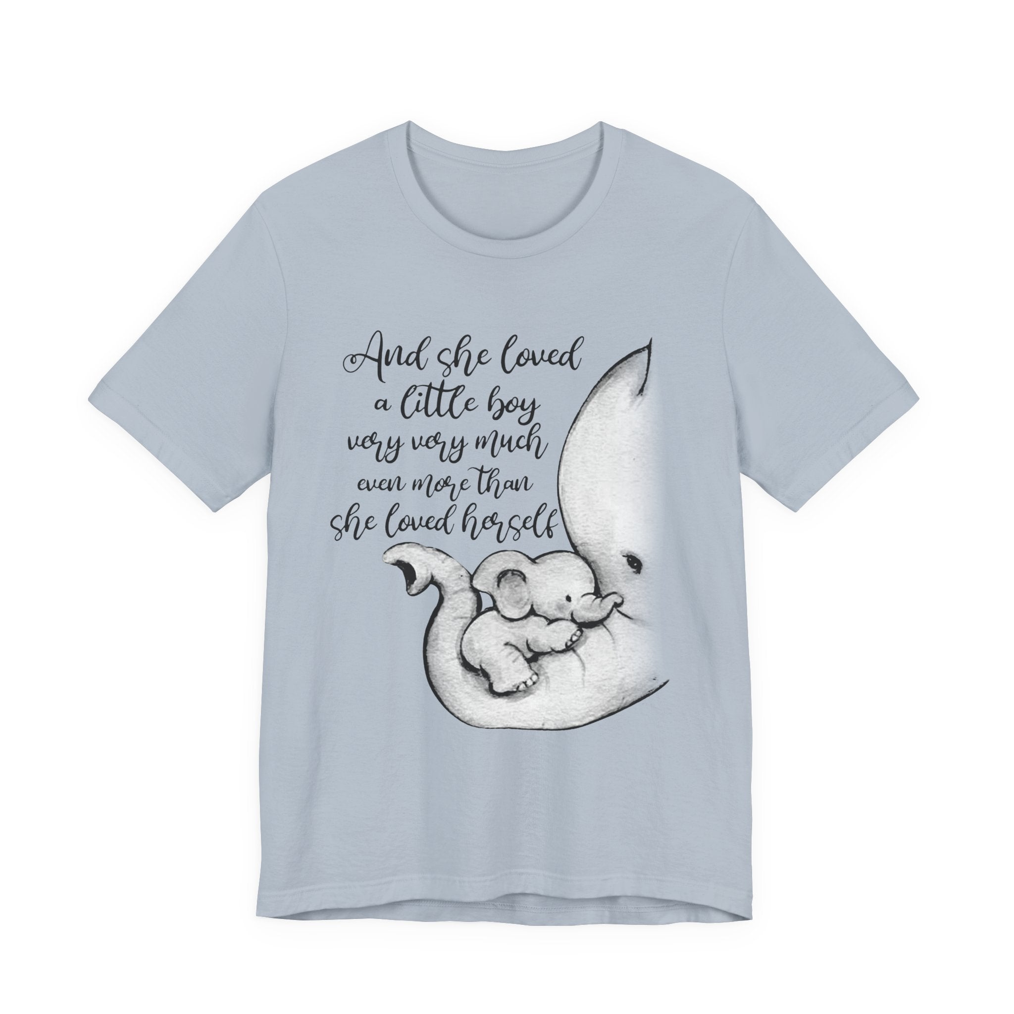She Loved A Little Boy Elephant T-Shirt | Mom & Son Gift