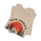 Save Animals Eat People T-Shirt | Funny Bear Camper Gift