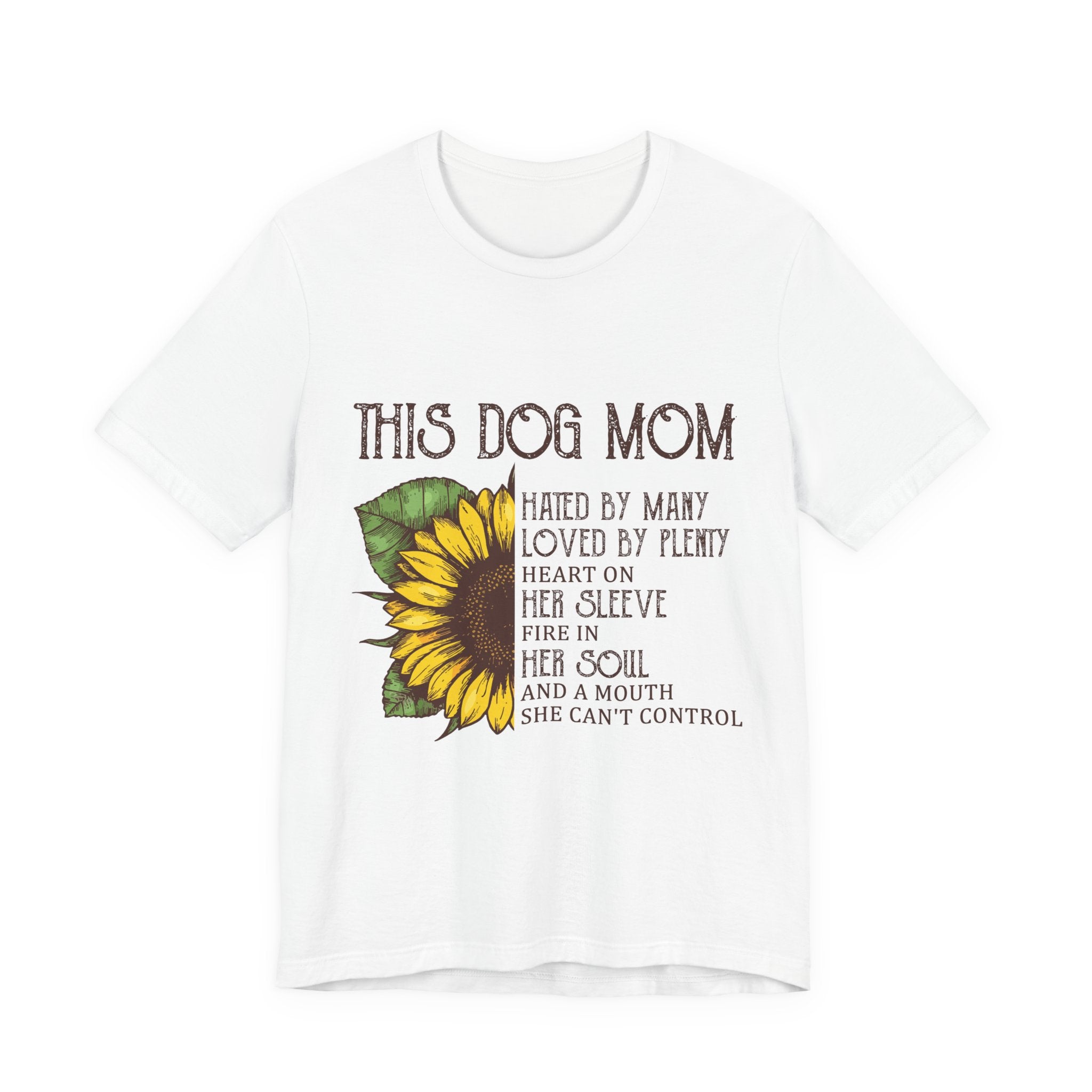 Proud Dog Mom T-Shirt | Heart on Sleeve & Fire in Soul Gift