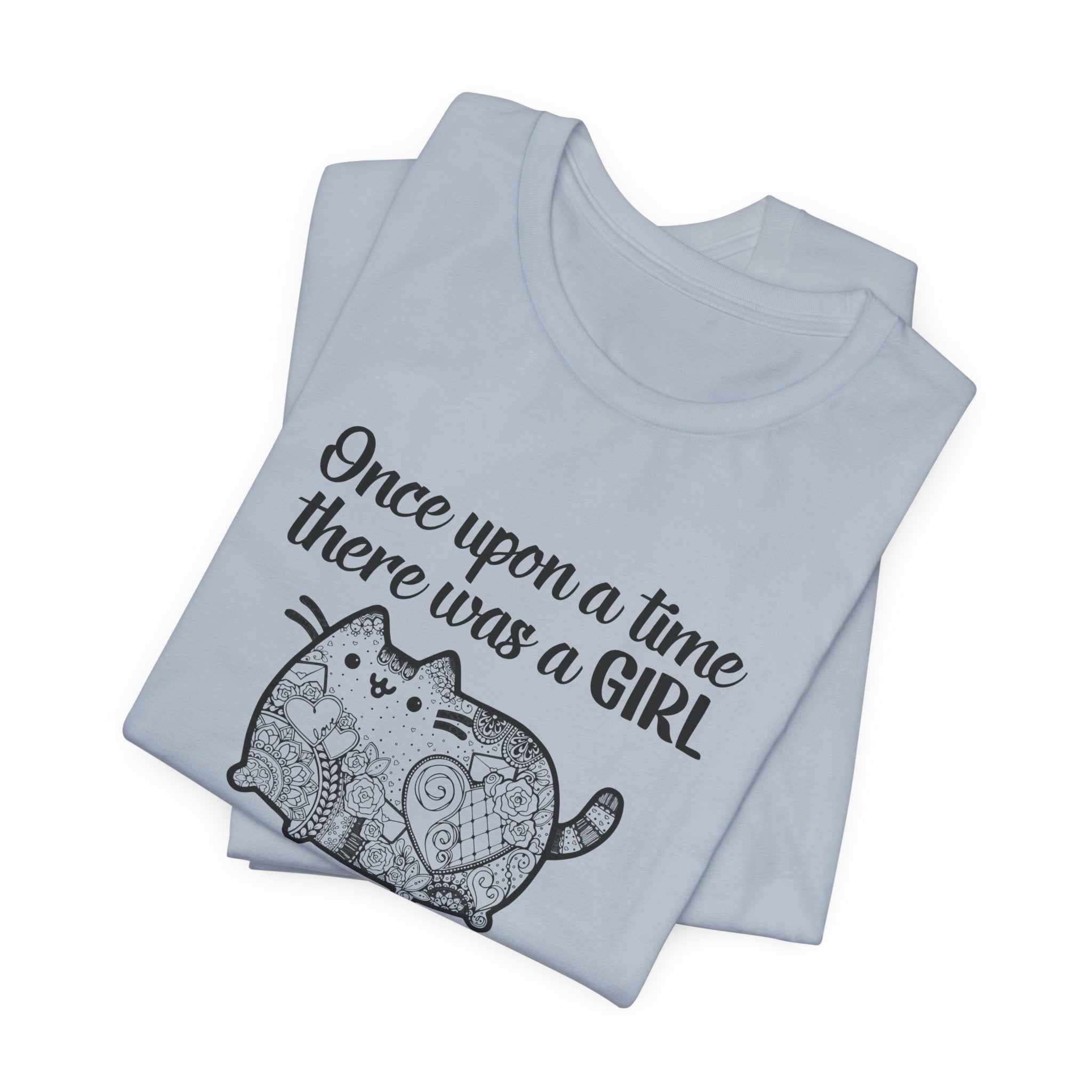 Once Upon a Time Cat & Tattoos T-Shirt | Tattooed Cat Lover Gift