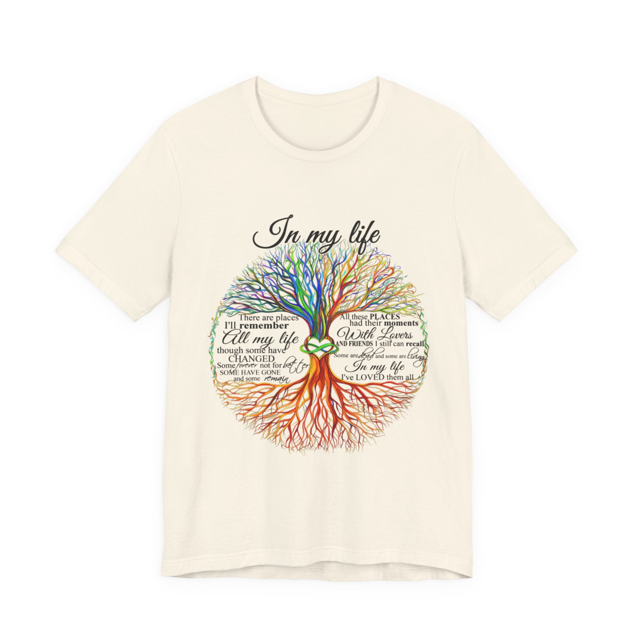 In My Life Lyrics Tree T-Shirt | Hippie Soul Gift