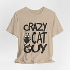 Crazy Cat Guy T-Shirt | Funny Cat Dad Gift