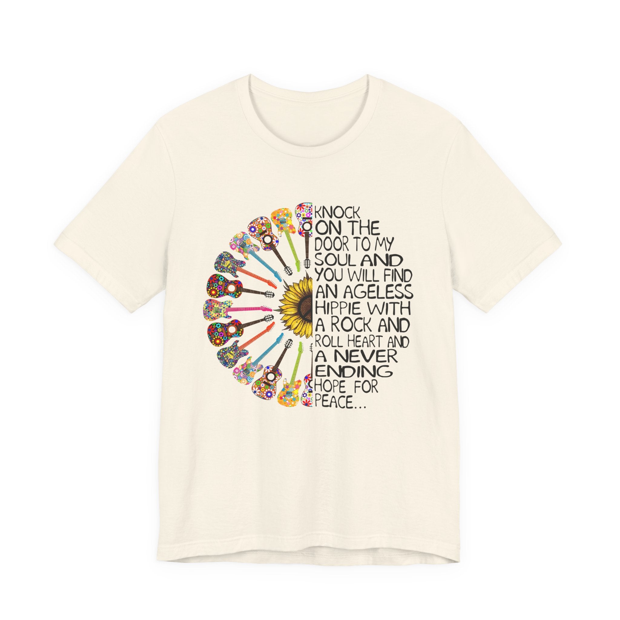 Ageless Hippie Soul Rock & Roll Heart T-Shirt | Peace Lover Gift