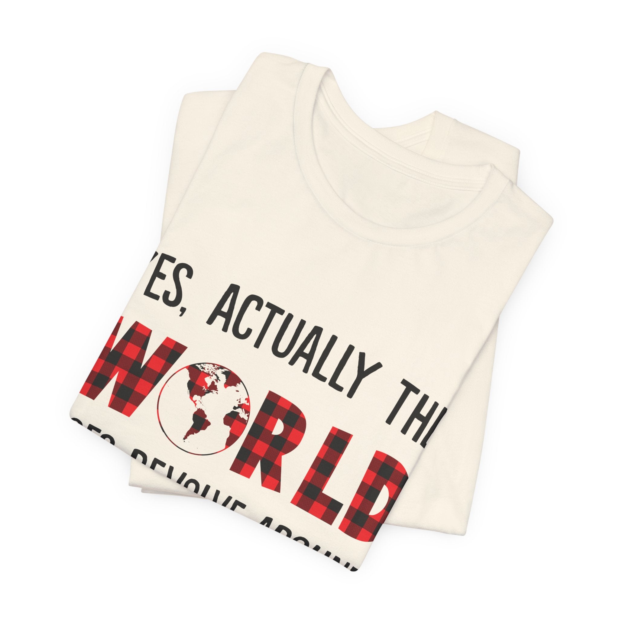 World Revolves Around My Dogs T-Shirt | Funny Dog Lover Gift
