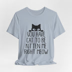 You Have Cat To Be Kitten Me Right Meow T-Shirt | Funny Cat Lover Gift