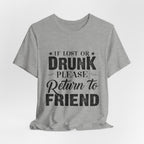 Lost Or Drunk Camping Tee | Campfire Party Gift