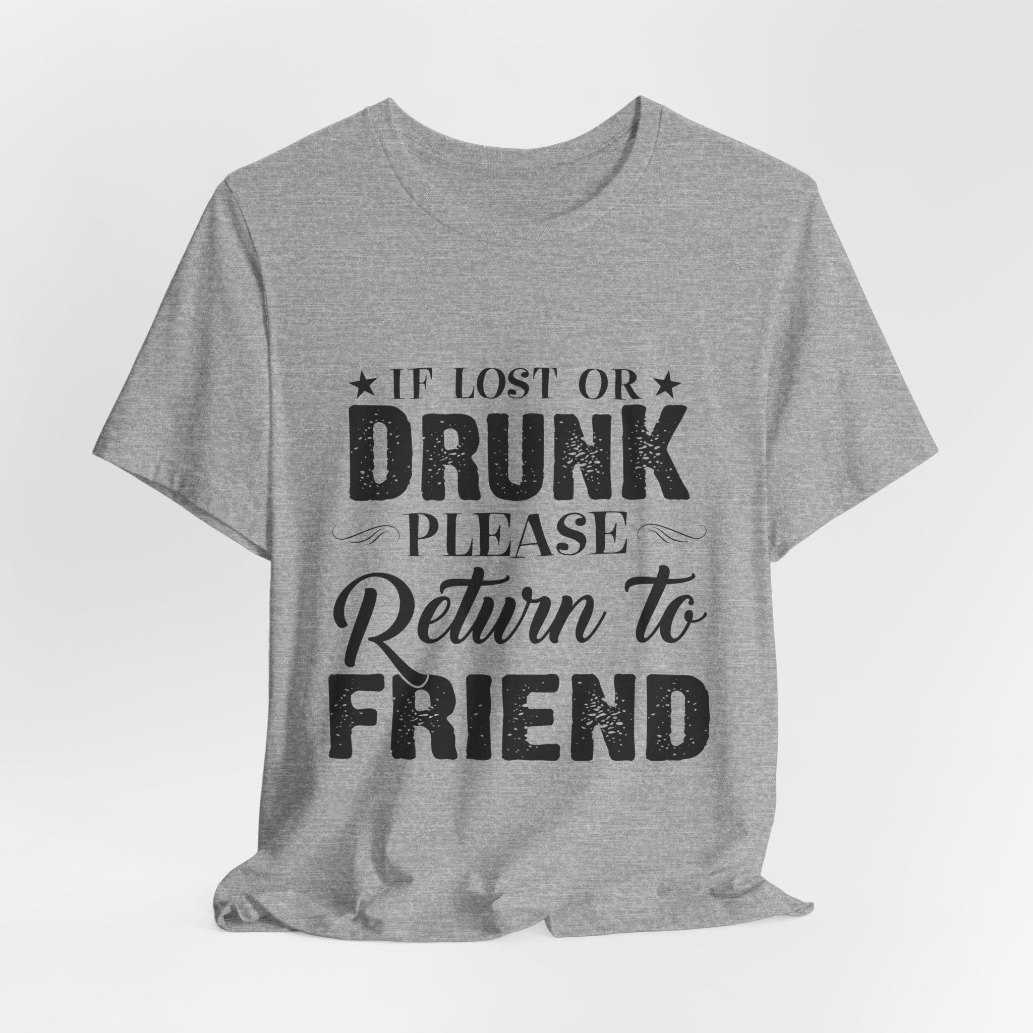 Lost Or Drunk Camping Tee | Campfire Party Gift