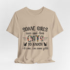 Some Girls Cuss and Love Cats T-Shirt | Crazy Cat Lady Gift