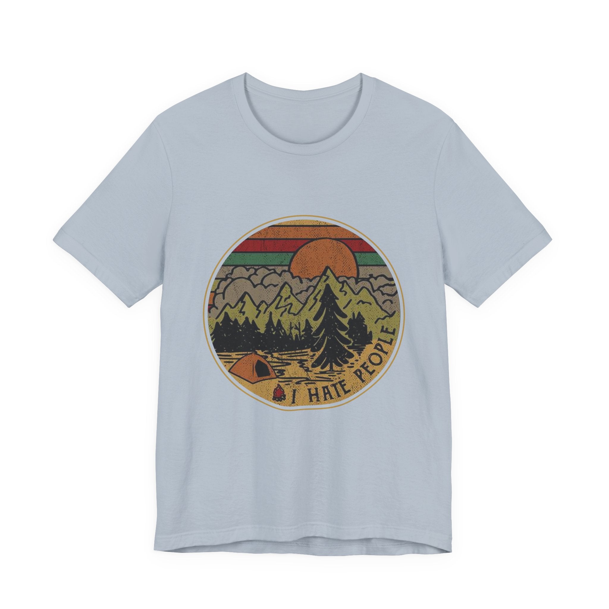 I Hate People T-Shirt | Solitary Camper Gift