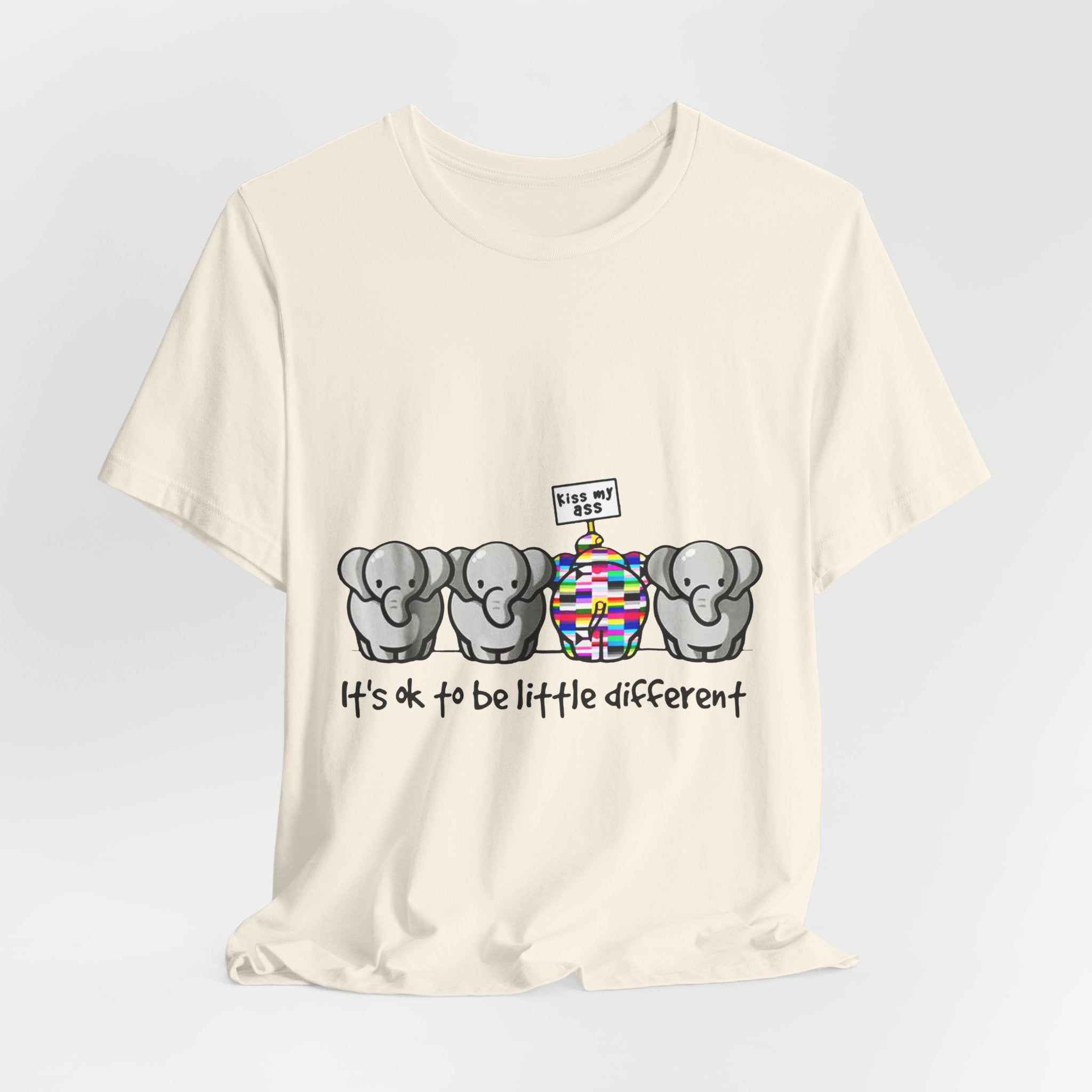 It's Ok To Be Different Elephant T-Shirt | Sassy Wildlife Gift