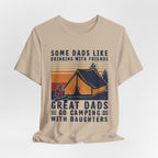 Great Dads Go Camping With Daughters T-Shirt | Camping Dad Gift