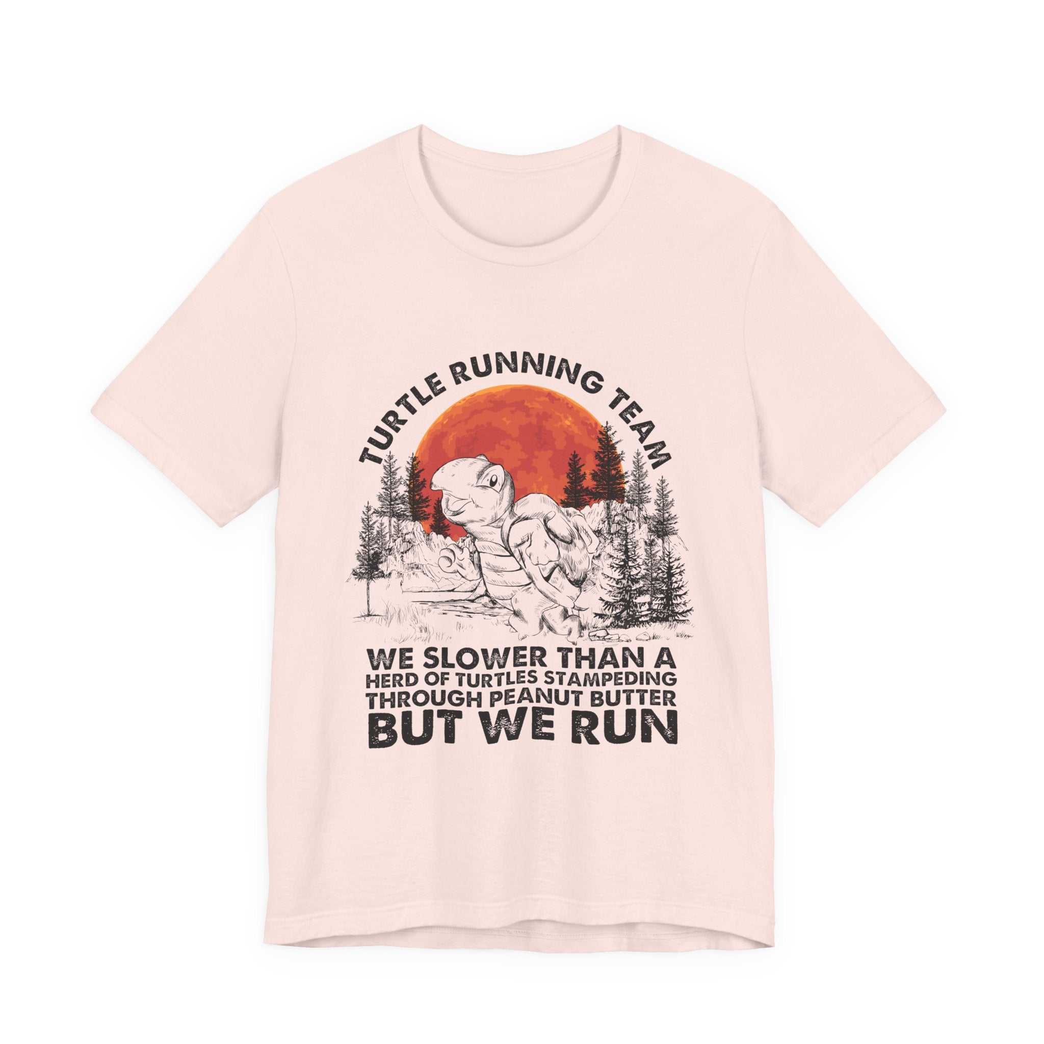 Turtle Running Team T-Shirt | Funny Outdoor Runner Gift