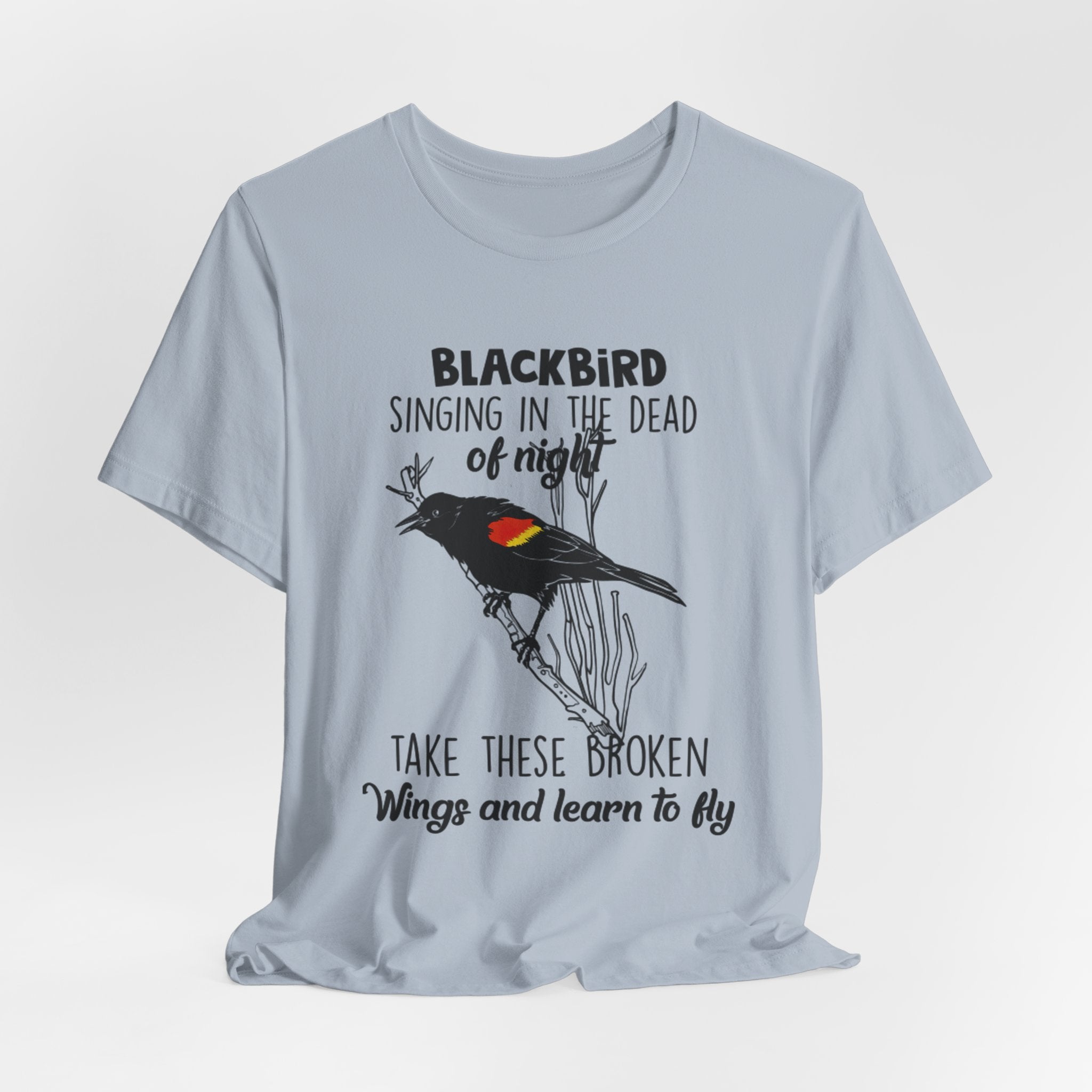 Blackbird Learn to Fly T-Shirt | Free Spirit Hippie Gift