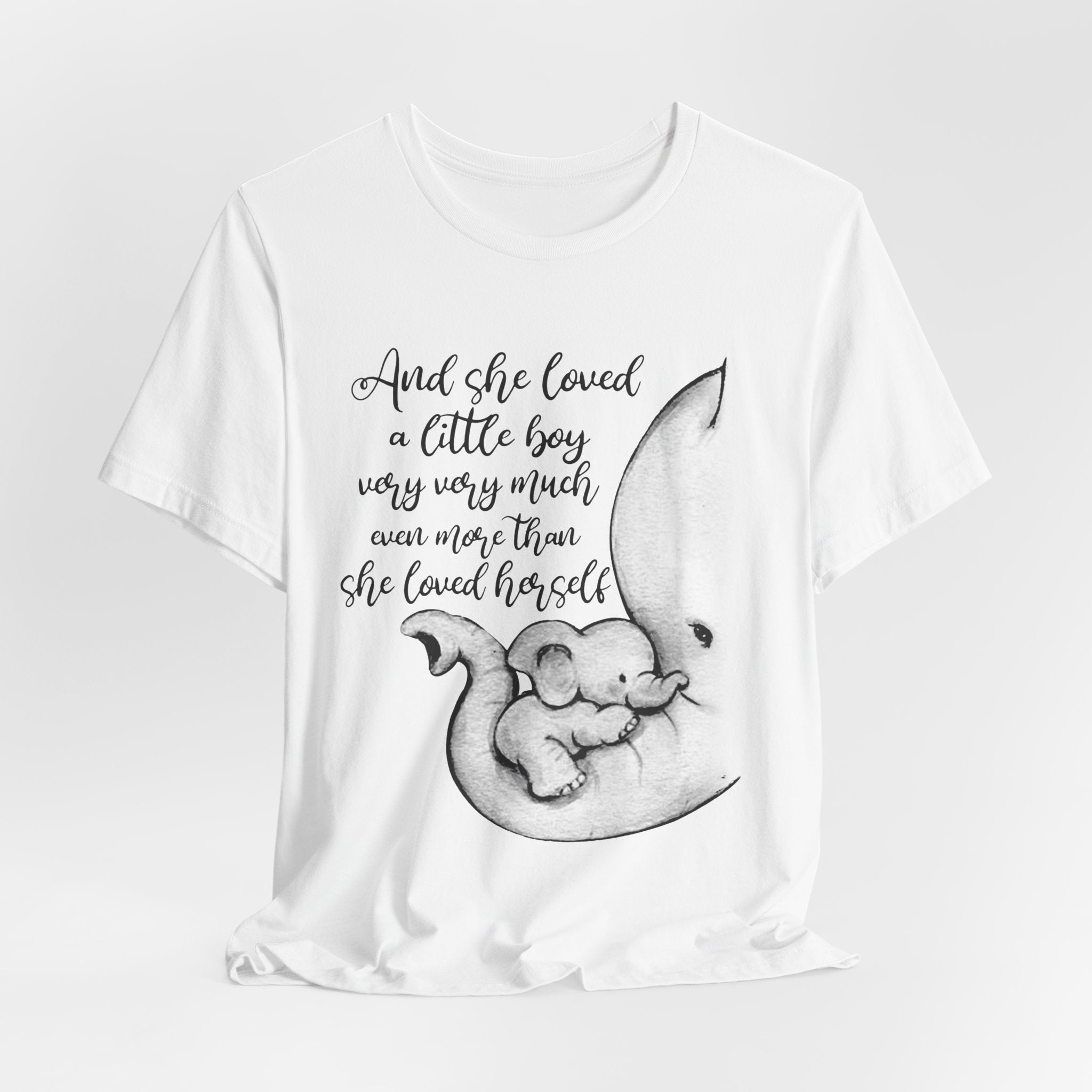 She Loved A Little Boy Elephant T-Shirt | Mom & Son Gift