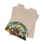 "I HATE PEOPLE" Bear Camping T-Shirt | Solitude Seeker Gift
