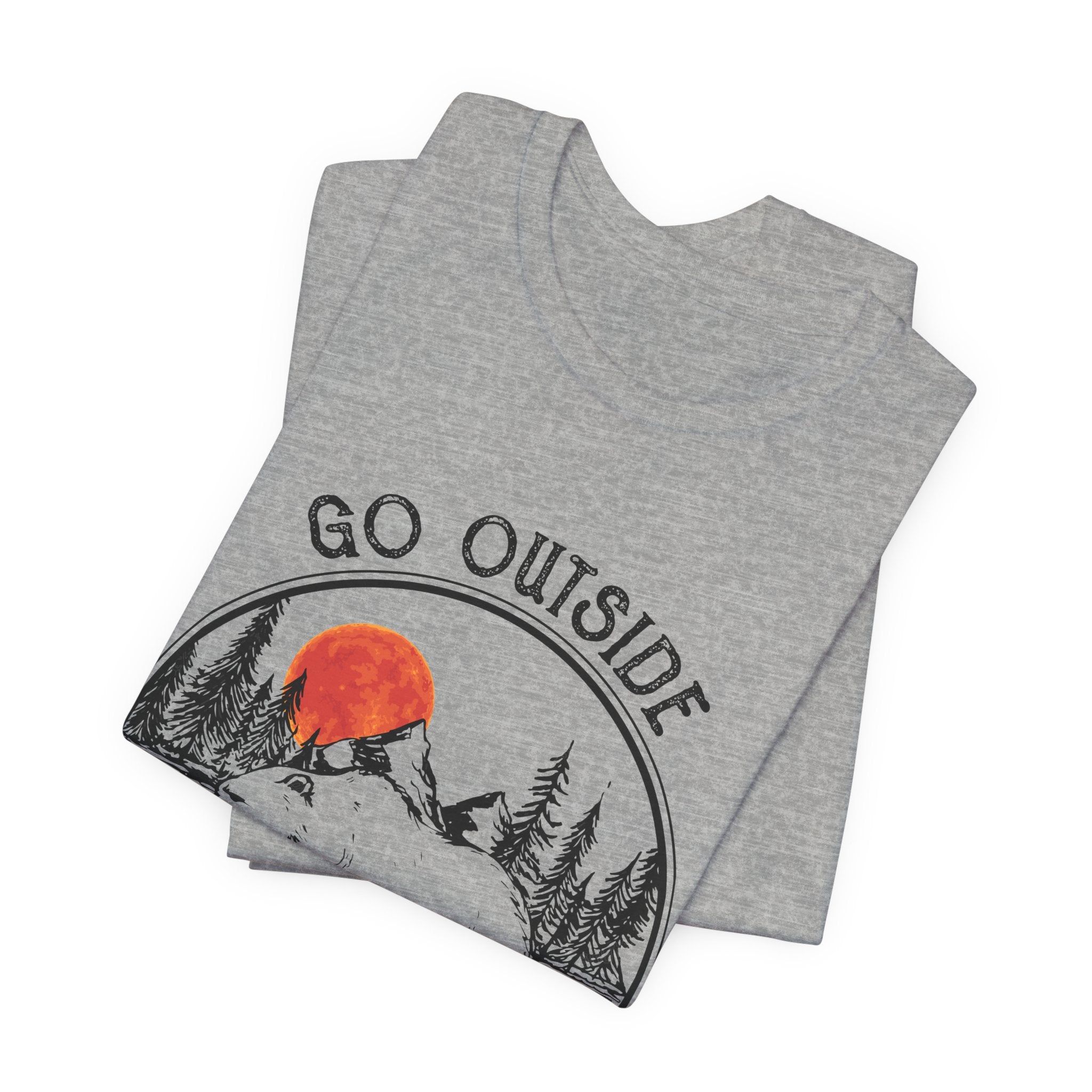 Go Outside Bear Kills You Tee | Funny Camper Gift