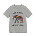 Just A Woman Who Love Elephants And Has Tattoos T-Shirt | Elephant Fan Gift