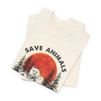 Save Animals Eat People T-Shirt | Funny Bear Camper Gift