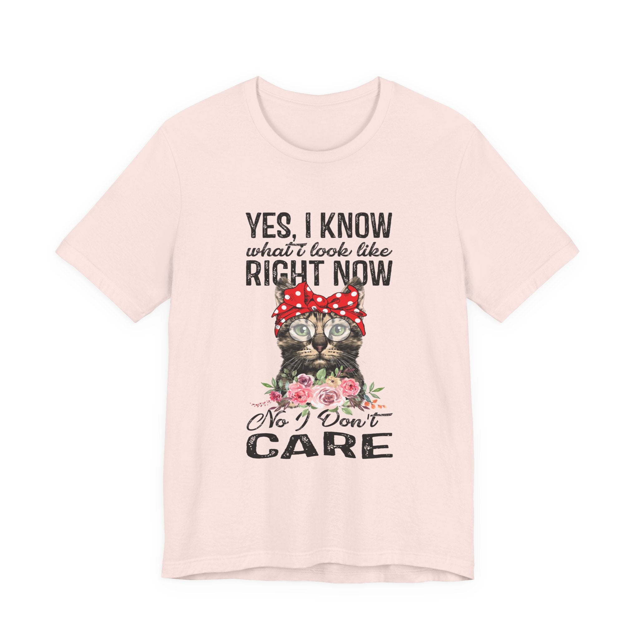No I Don't Care Cat T-Shirt | Sassy Cat Lover Gift