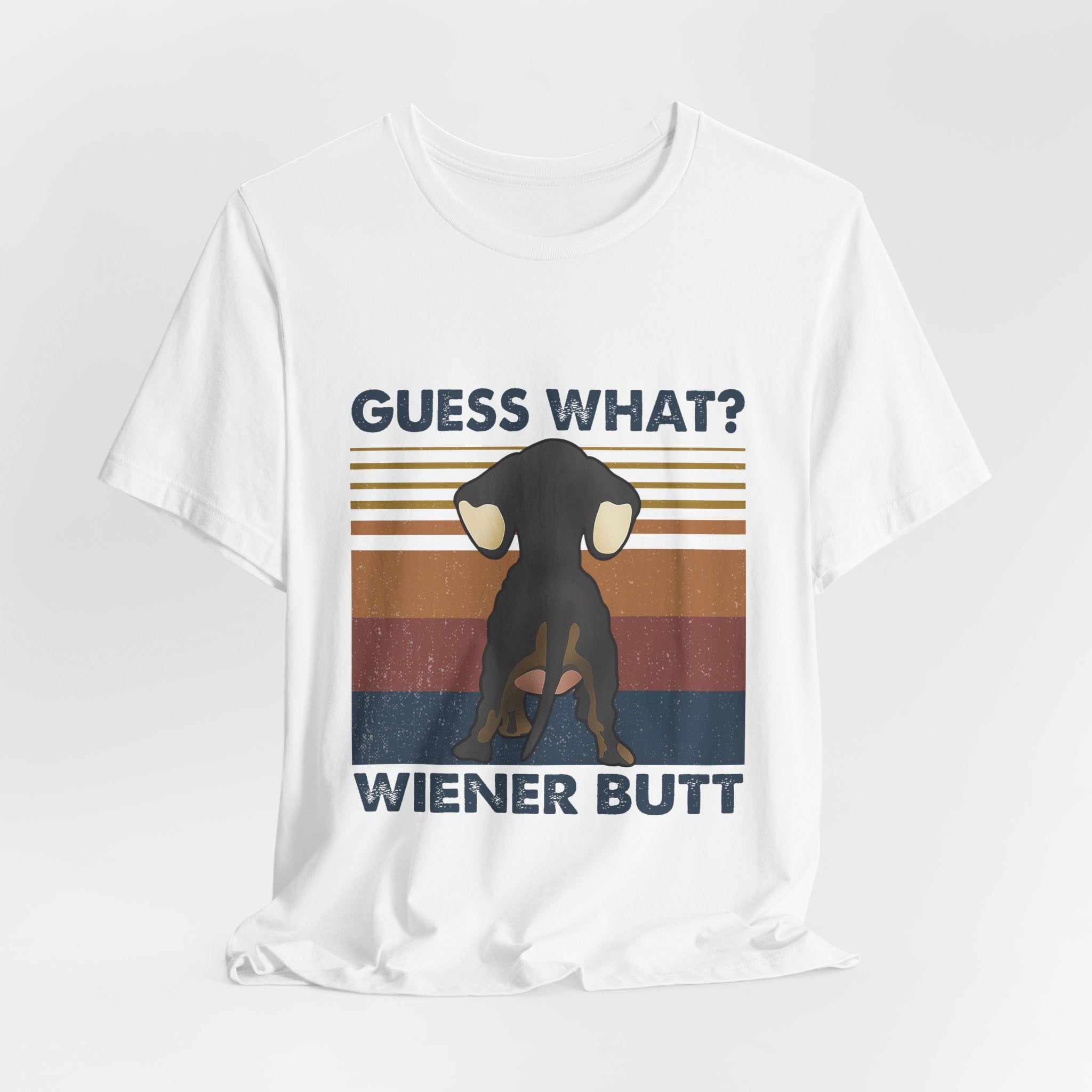 Guess What Wiener Butt T-Shirt | Funny Dachshund Lover Gift