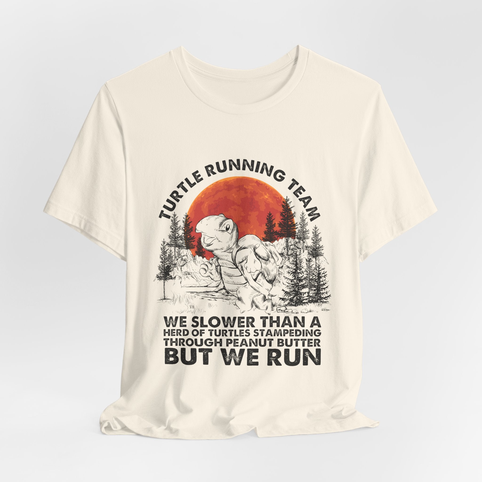 Turtle Running Team T-Shirt | Funny Outdoor Runner Gift