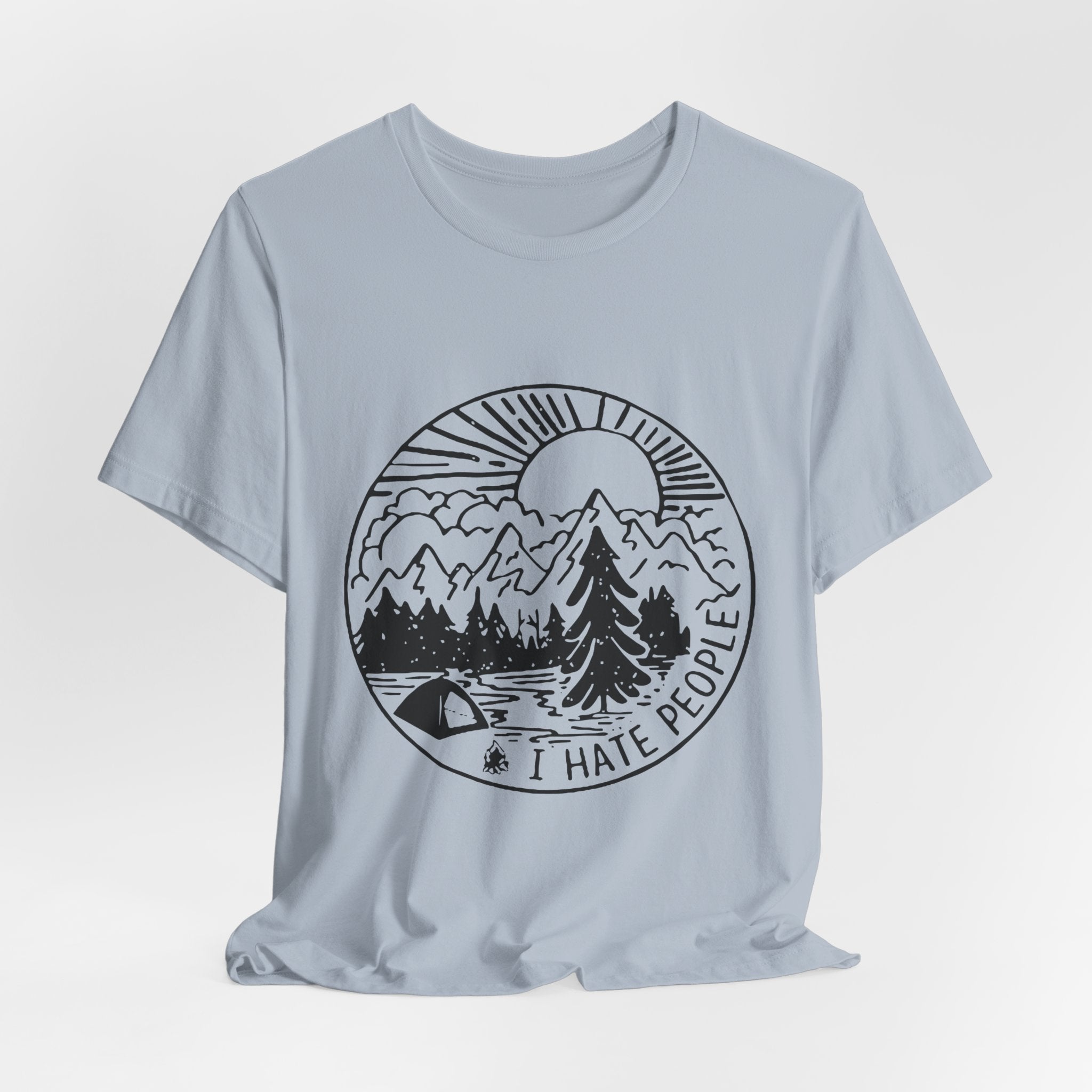 I HATE PEOPLE T-Shirt | Funny Camper Gift | Solitude Seeker Tee